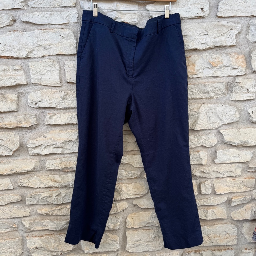 J. Crew Factory Navy Straight Leg Pants Kallie 16